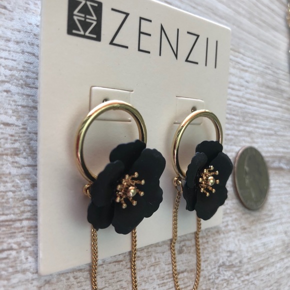 Anthropologie Zenzii Beaumont Hoop Earrings - Picture 4 of 4